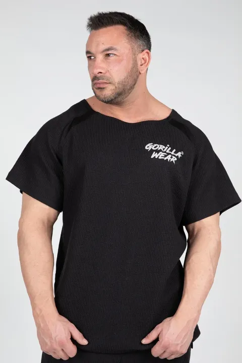Augustine Old School Workout Top - Black