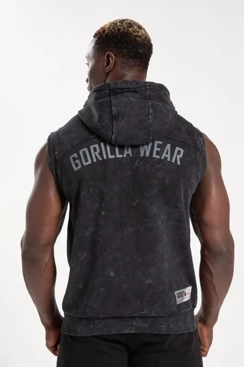 Silverdale Sleeveless Hoodie - Black