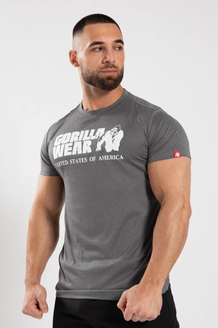 Classic Training T-Shirt - Gray Melange - Image 1