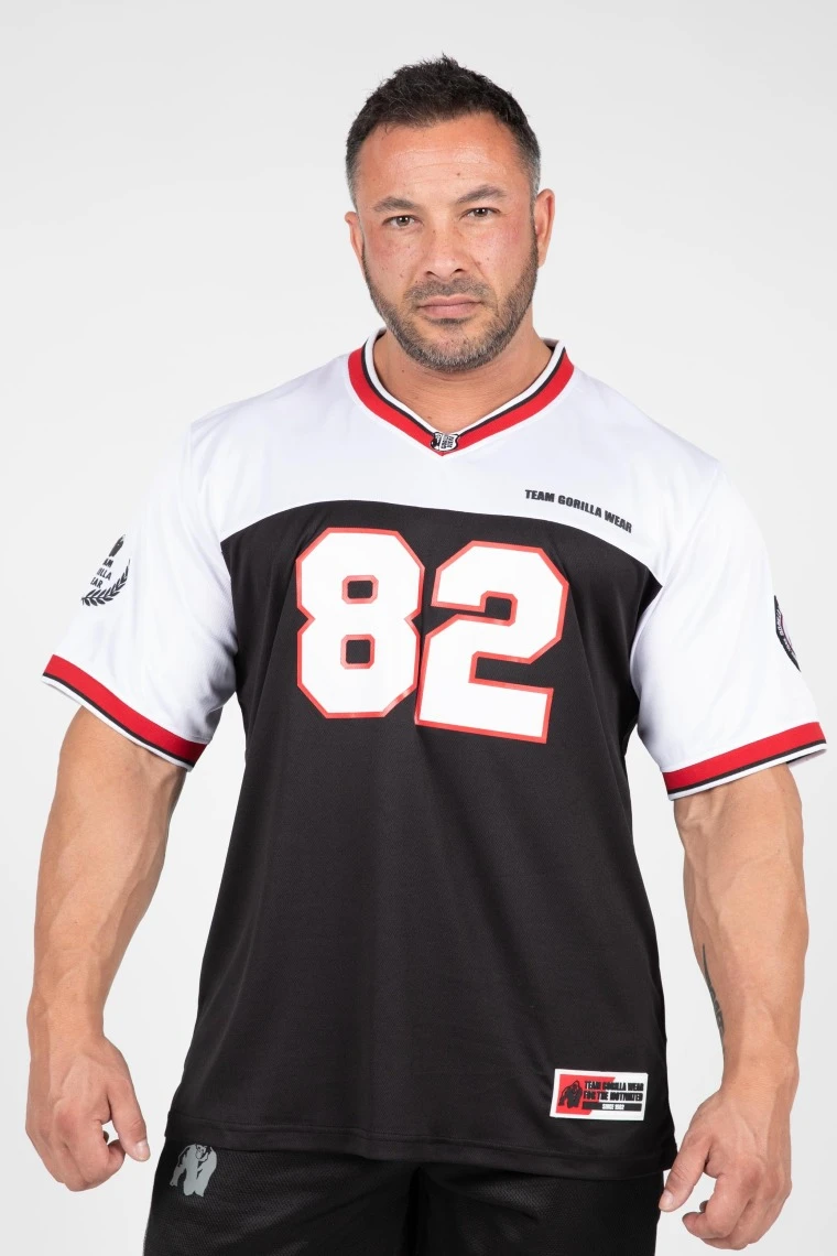 Trenton Football Jersey - Black/White - Image 1
