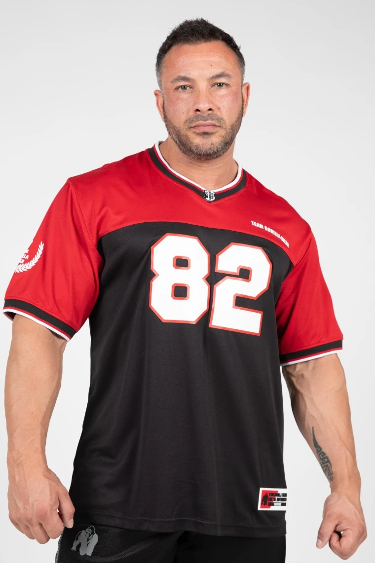 Trenton Football Jersey - Black/Red - Image 1