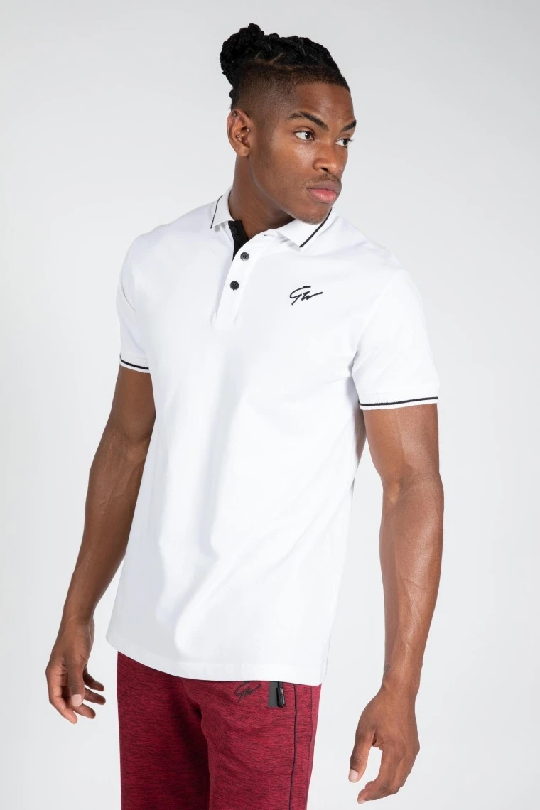 Delano Polo - White/Black - Image 1