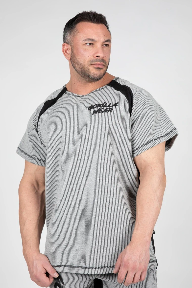 Augustine Old School Workout Top - Gray - Image 1