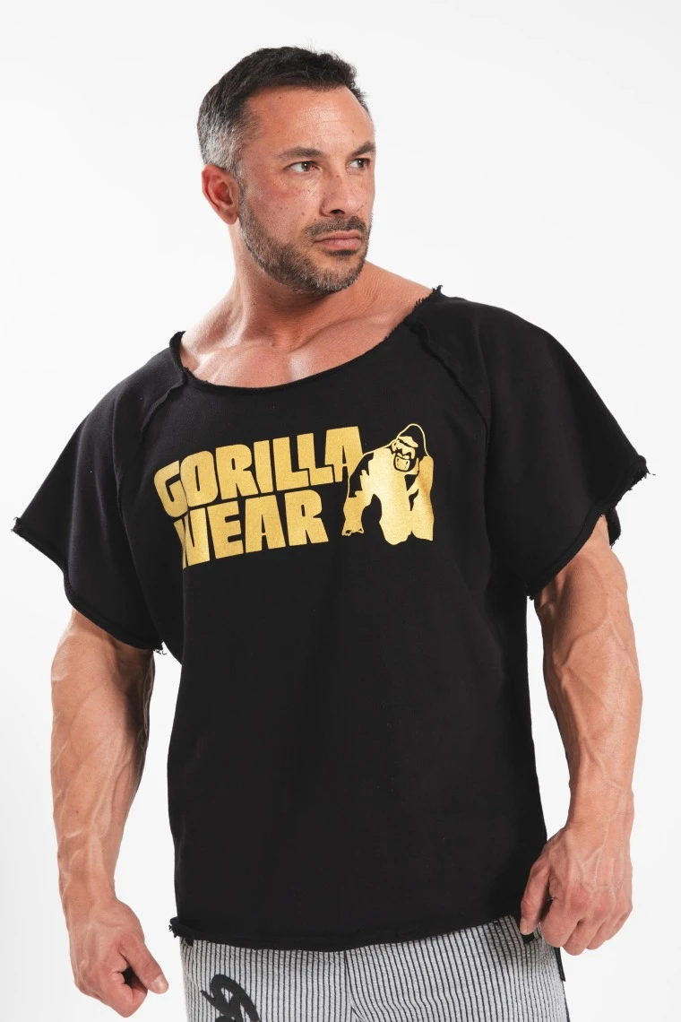 Classic Workout Top - Black/Gold - Image 1