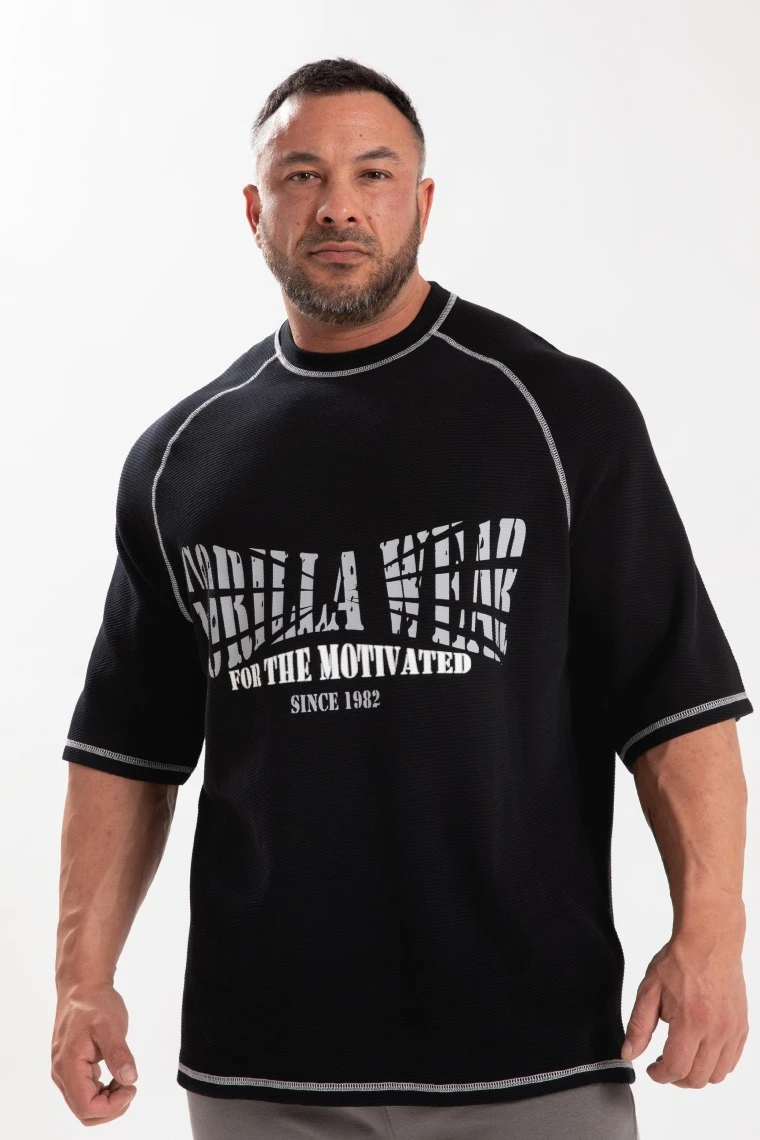 Finley Oversized T-Shirt - Black/Gray - Image 1