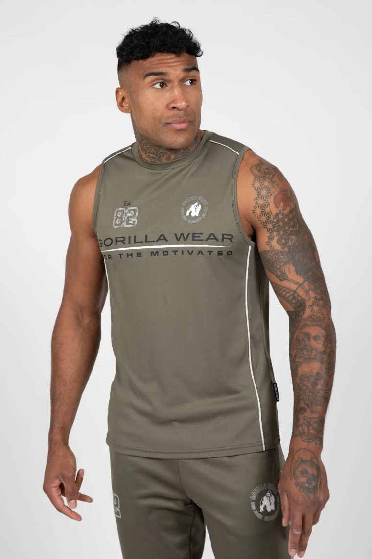 Broxton Tank Top - Army Green - Image 1