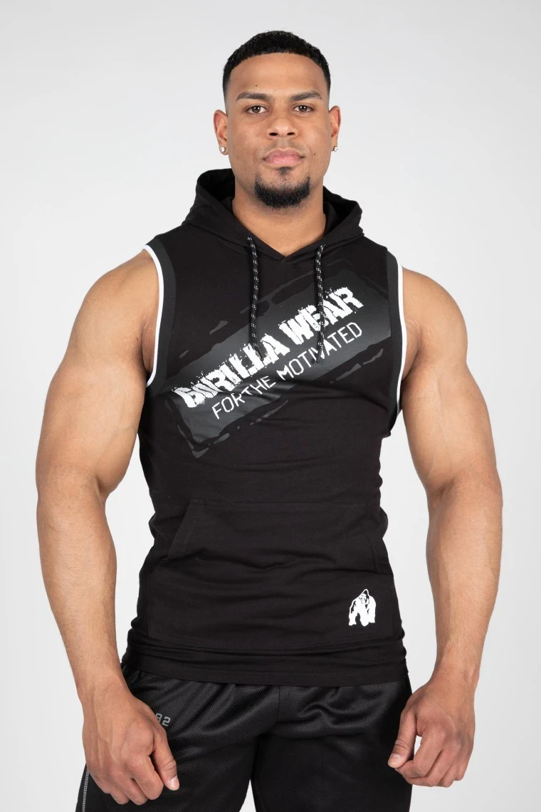 Loretto Hooded Tank Top - Black - Image 1