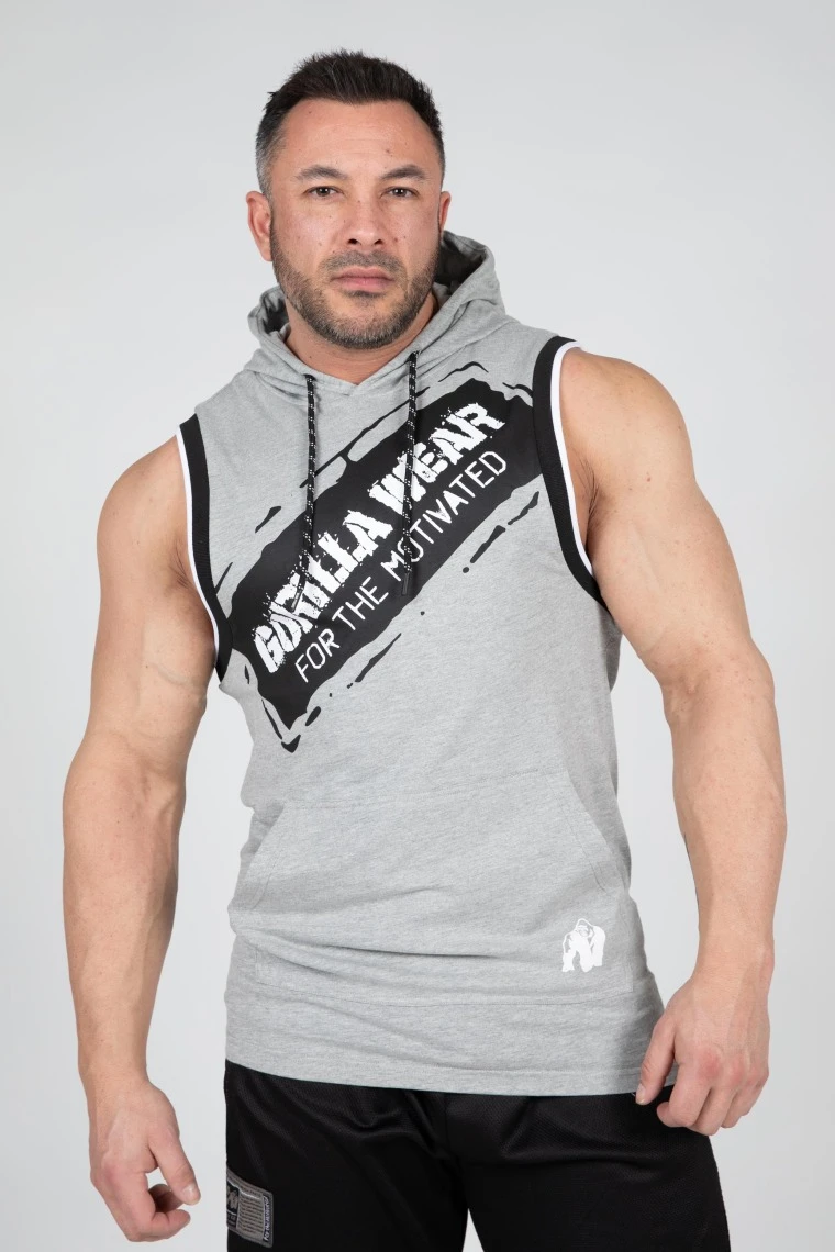 Loretto Hooded Tank Top - Gray Melange - Image 1