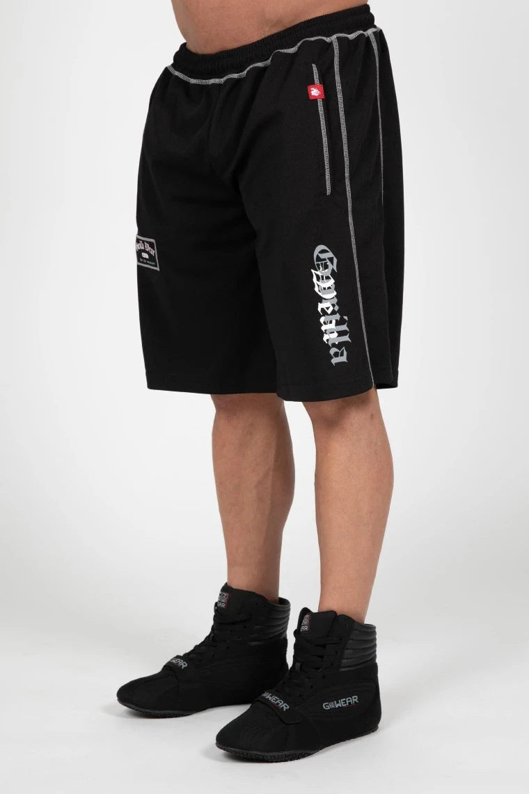 Marlow Mesh Shorts - Black/Gray - Image 1