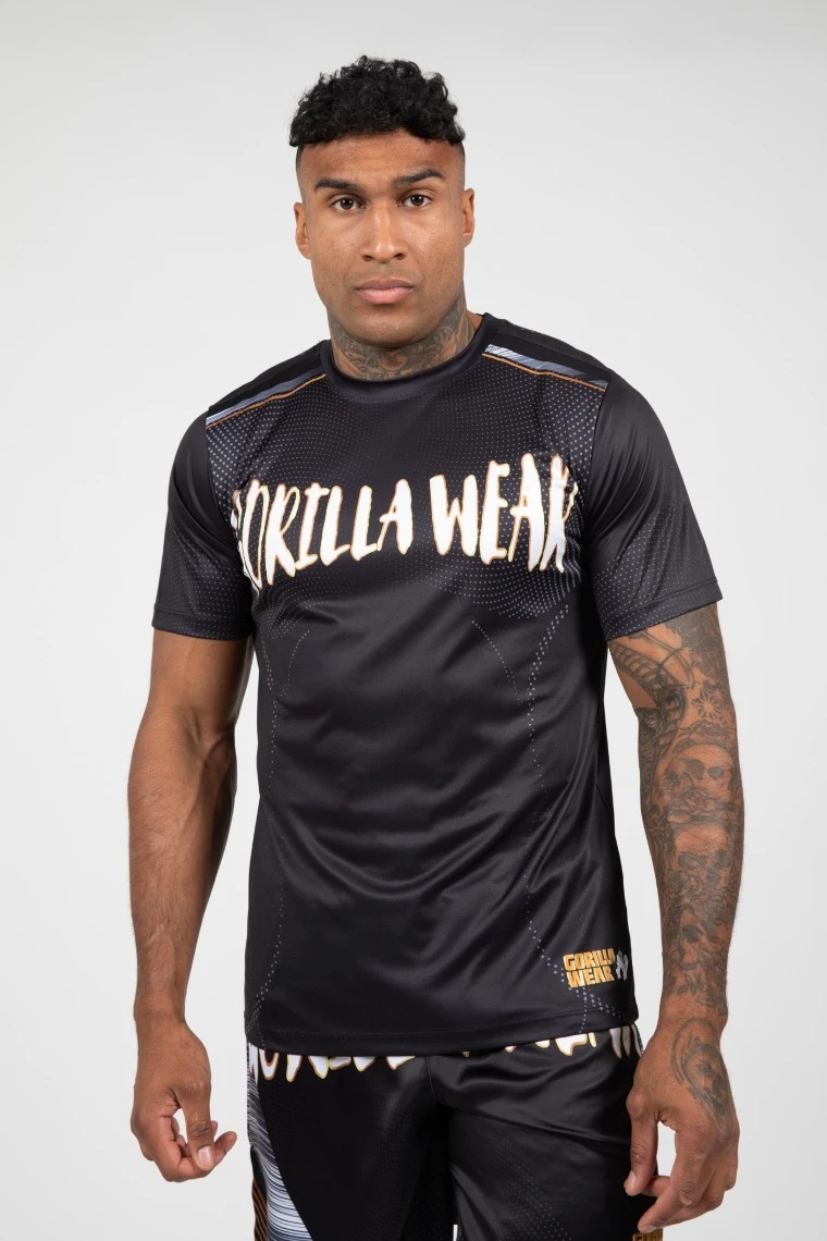 Clayton T-Shirt - Black/Gold - Image 1