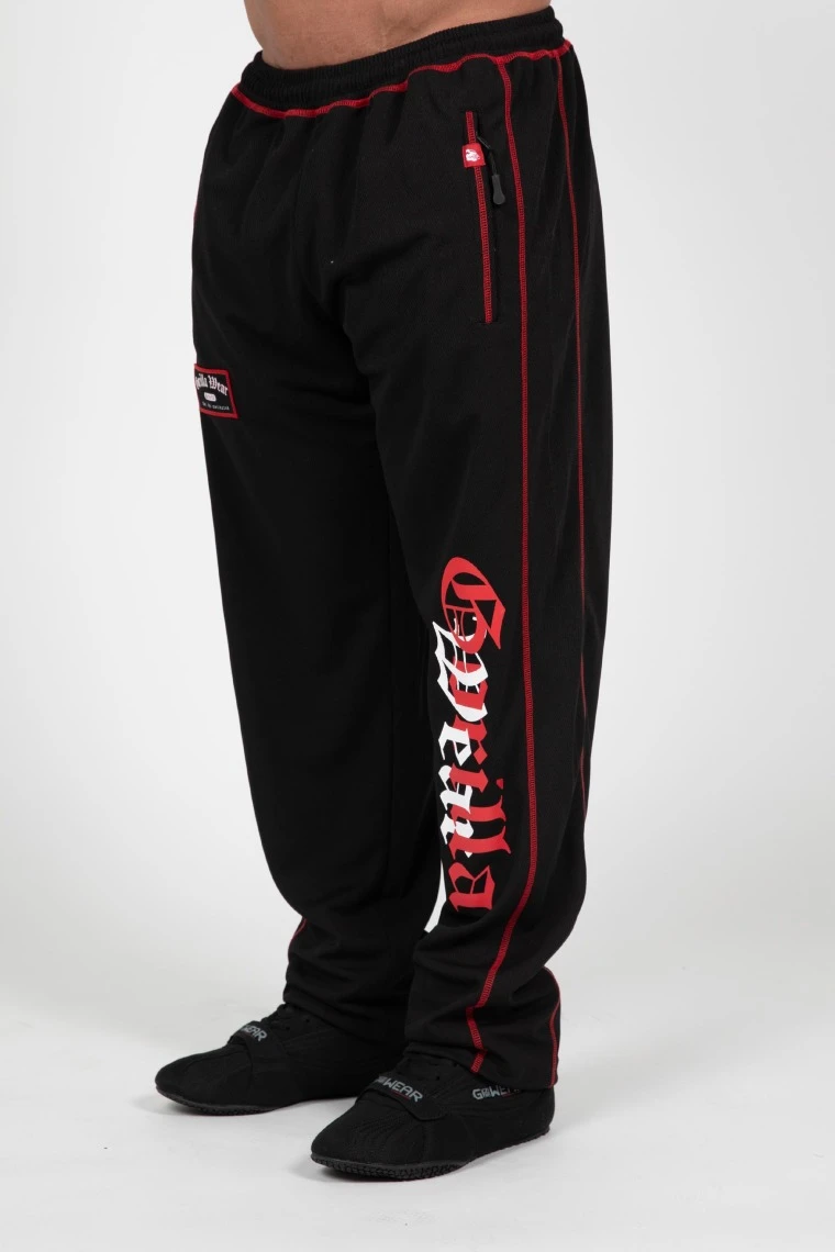 Marlow Mesh Pants - Black/Red - Image 1