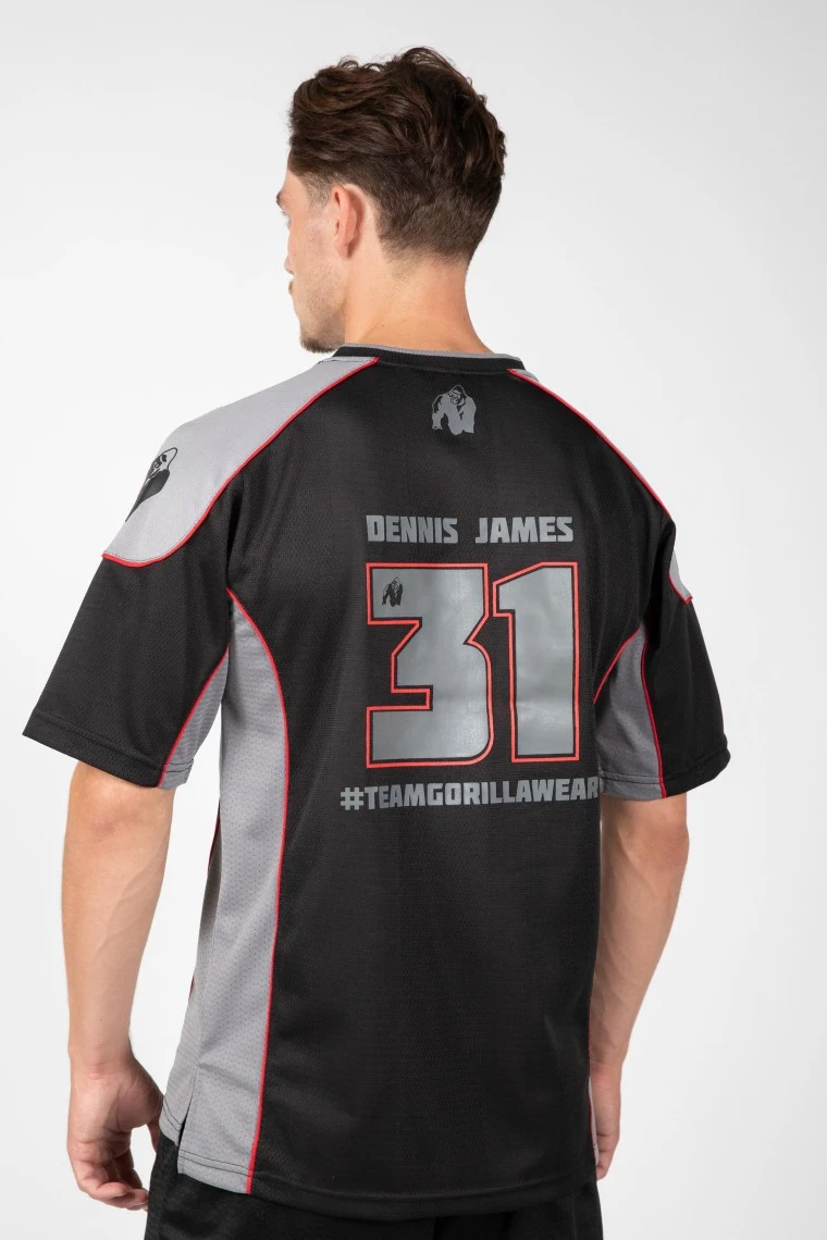 Athlete T-Shirt (Dennis James) - Black/Gray - Image 1