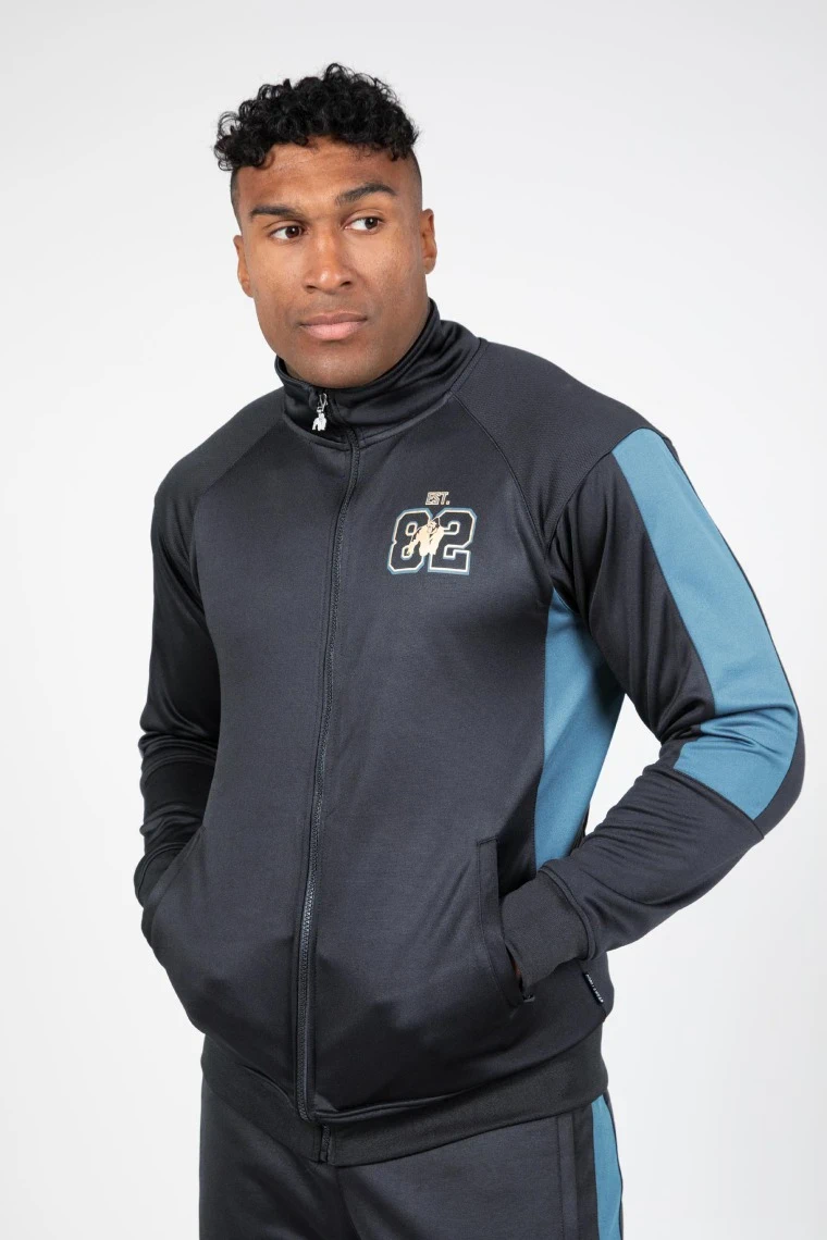 Devon Training Jacket - Gray/Blue - Image 1