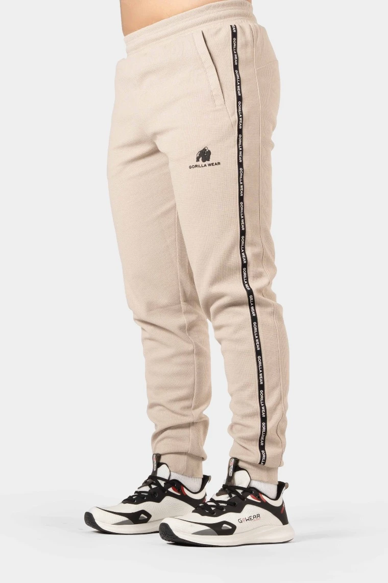 Harvey Track Pants - Beige - Image 1