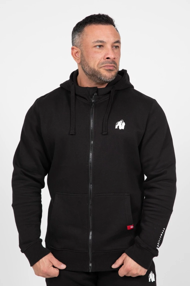 Leon Zipped Hoodie - Black - Image 1