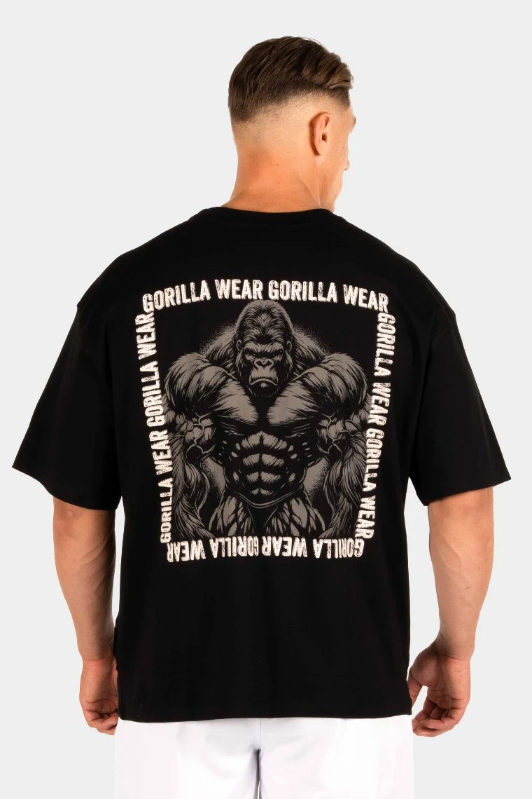 Philip Oversized T-Shirt - Black - Image 1