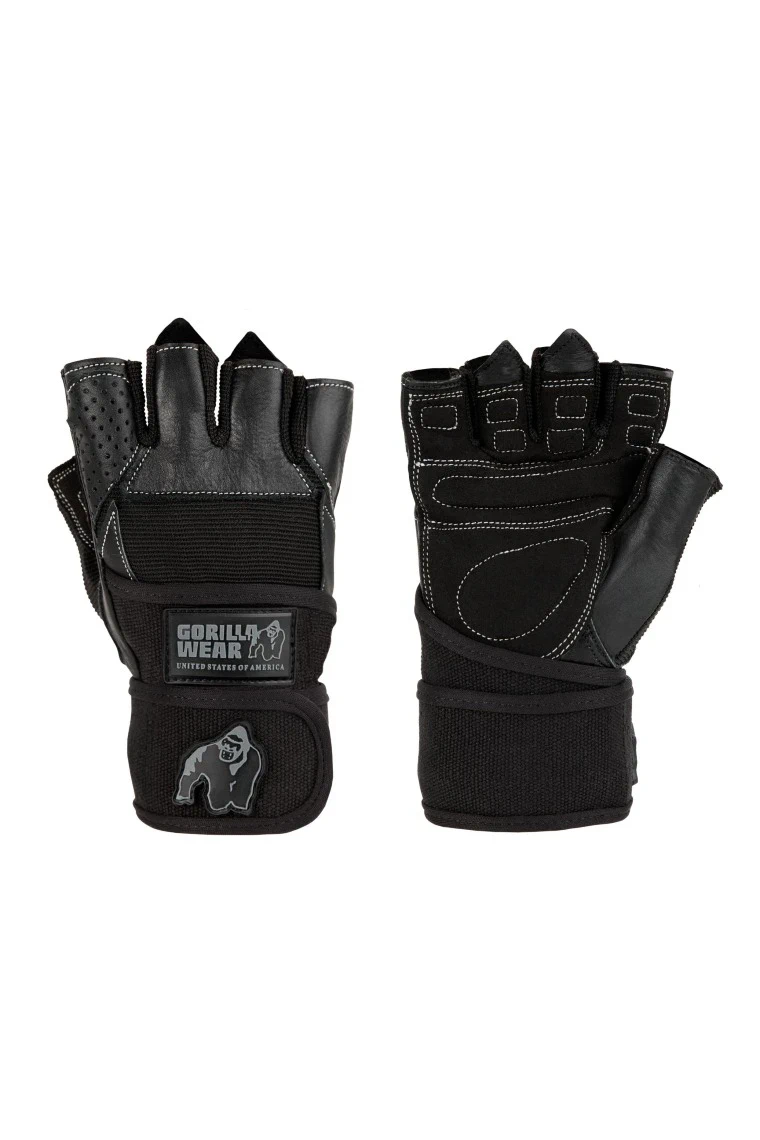 Dallas Wrist Wrap Gloves - Black - Image 1
