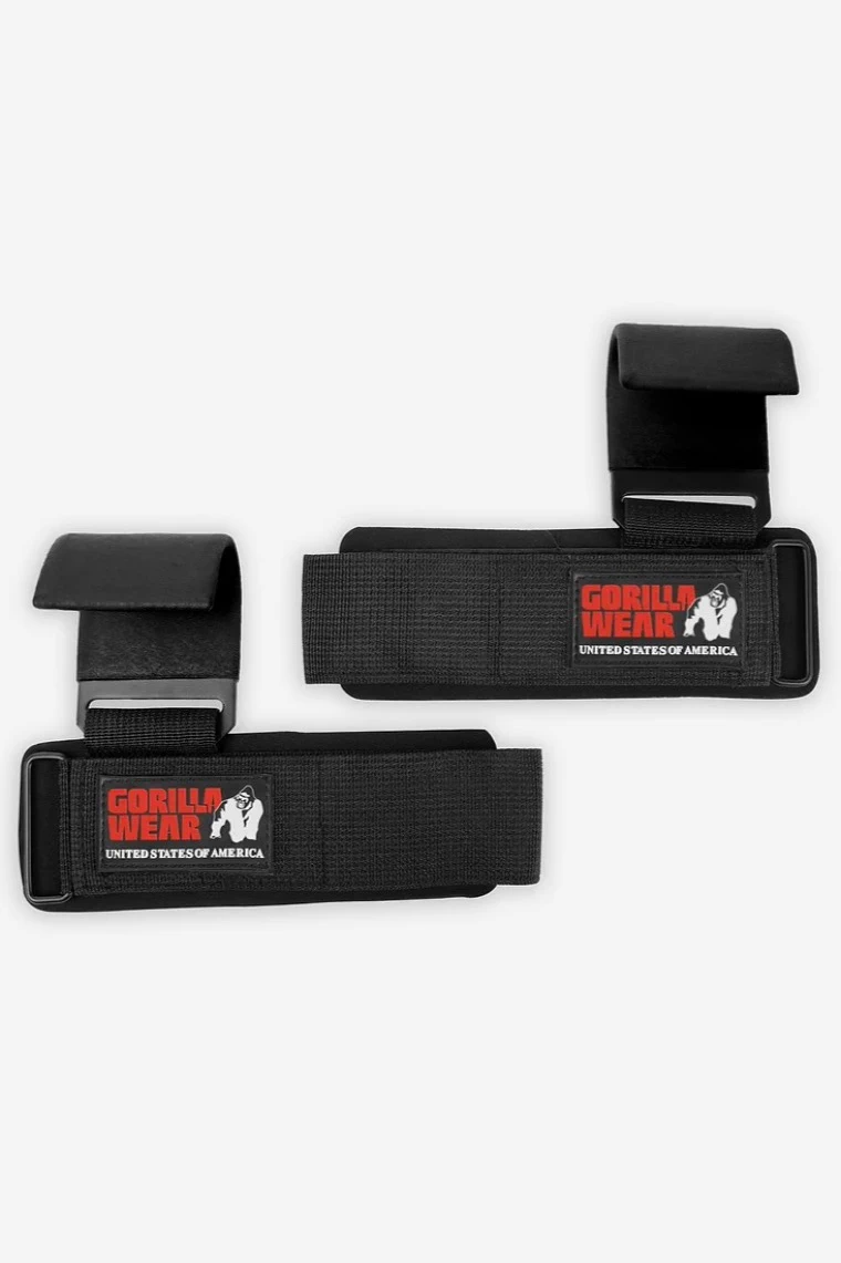 Weight Lifting Hooks - Black - Image 1