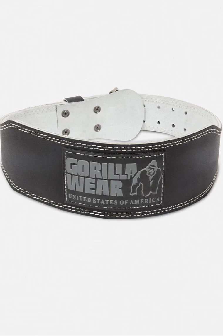 Padded Leather Lifting Belt - Black/Gray - Image 1