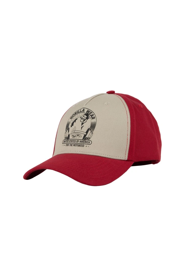 Buckley Cap - Red/Beige - Image 1