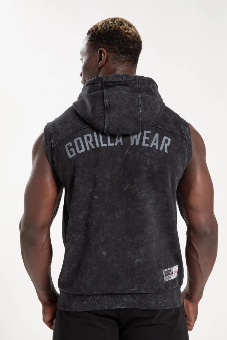Silverdale Sleeveless Hoodie - Black - Image 1