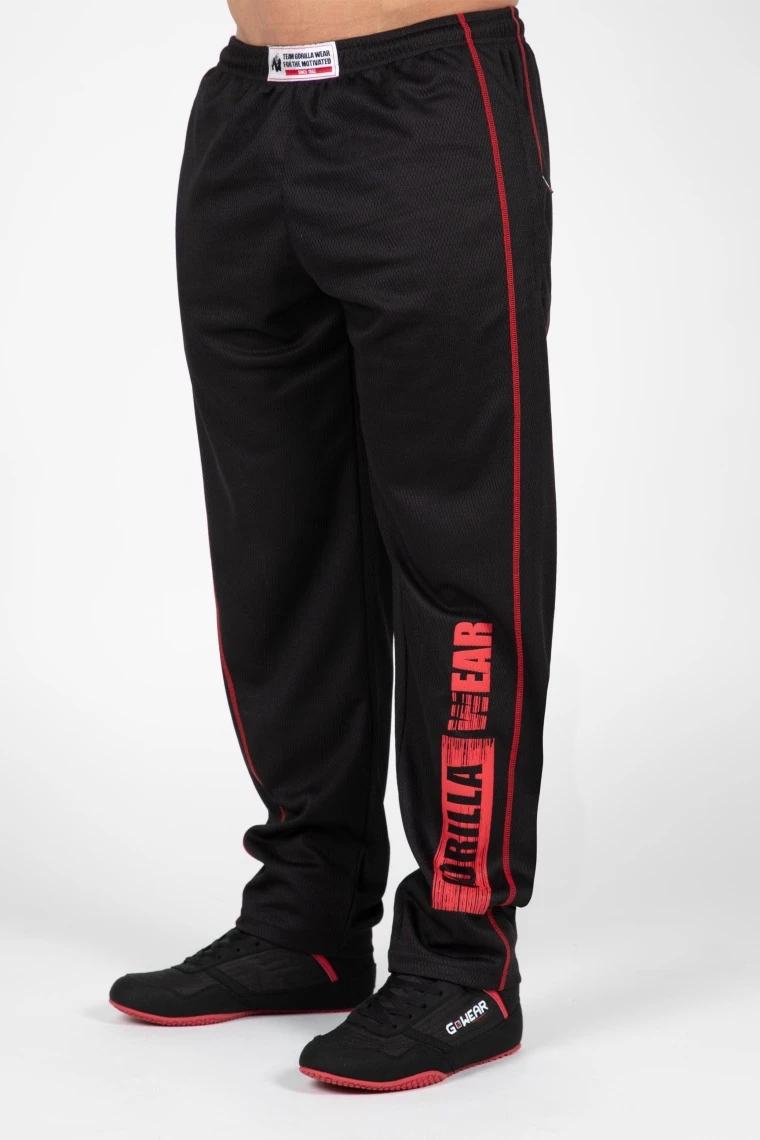Wallace Mesh Pants - BlackRed - Image 1