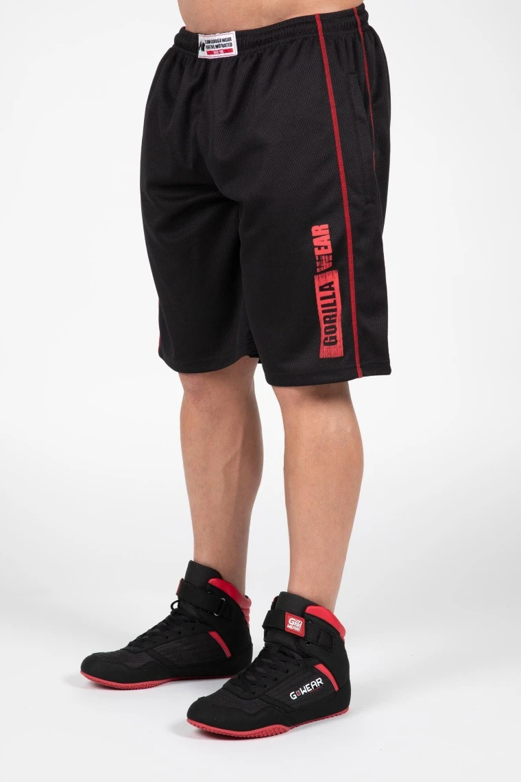 Wallace Mesh Shorts - BlackRed - Image 1