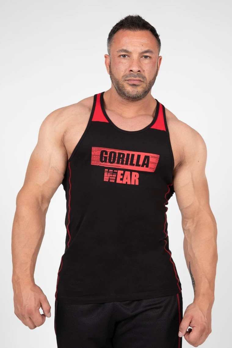 Wallace Tank Top - BlackRed - Image 1